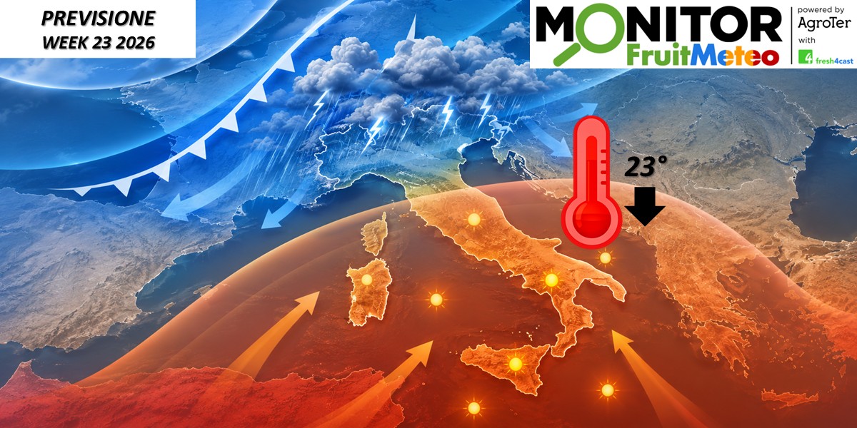 Italia divisa in due: temporali al Nord, caldo al Centro-Sud